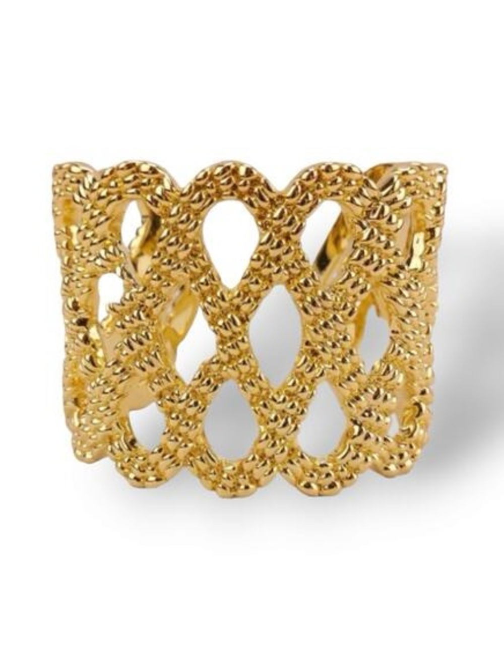 Lilly Pulitzer Cuff Bracelet Open
Lattice Gold Tone Wide